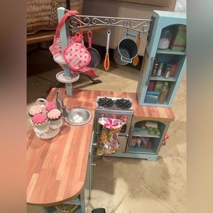 american girl kitchen + A TON OF FOOD